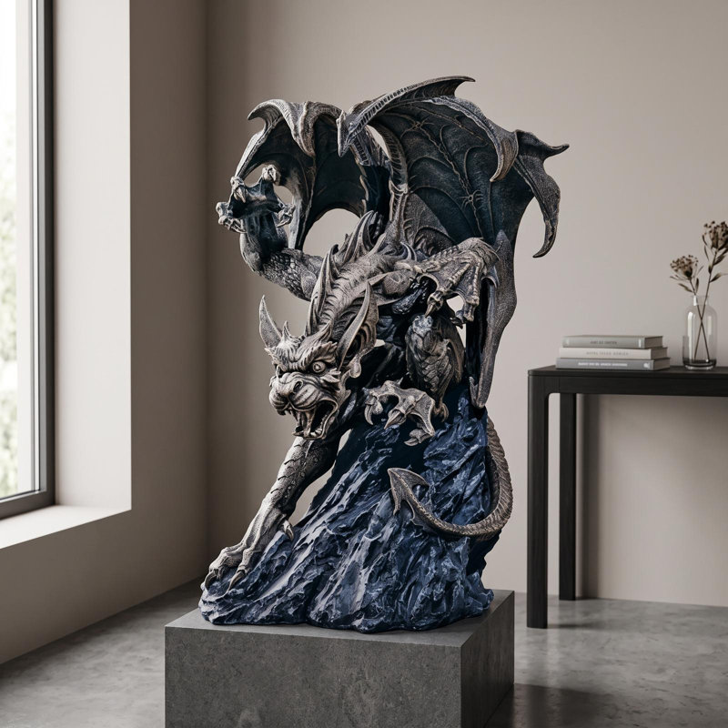 Design Toscano Scatheus Guardian of The Shadows Gargoyle Statue
